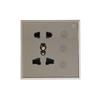 Smart Graffiti WiFi/Zigbee Voice-Controlled Wall Socket Switch with Light, Single/Double Pole, Five-Hole Timer.