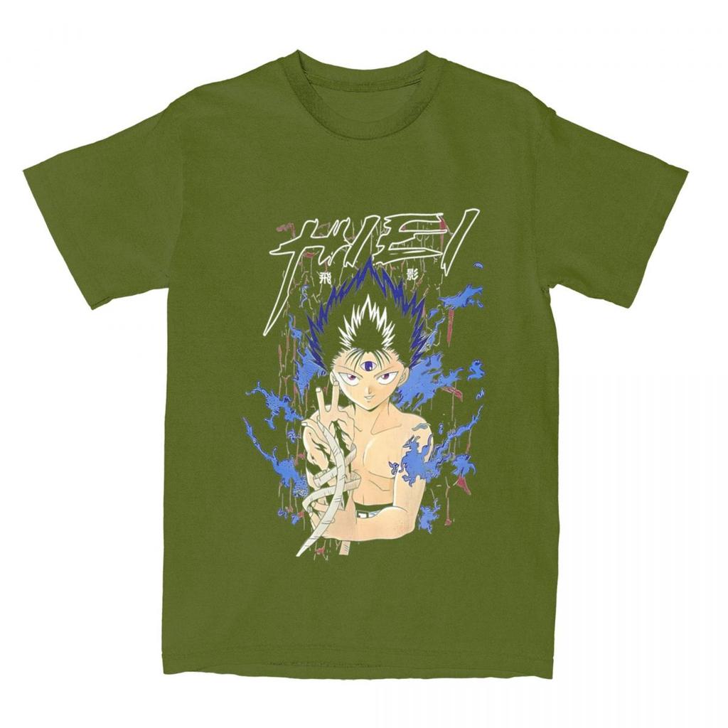 Herren Damen Yu Yu Hakusho Hiei Hemd Bekleidung Fantastisches Reines Baumwoll T-Shirt Top Tee Kleidung Original