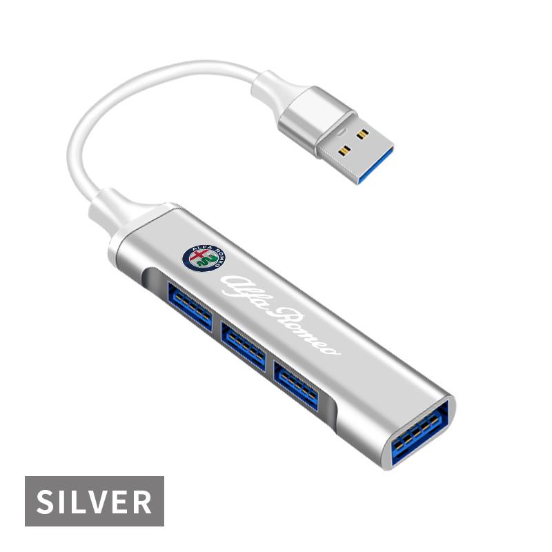 For Alfa Romeo USB 3.0 HUB 4 in 1 Type C Adapter For Alfa Romeo 159 147 156 166 Giulietta Giulia Mito Stelvio Brera Spider Car A zw8