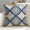 Ikat Pattern Cushion Cover Soft & Easy-Wash Pillow Case – Versatile For Couch, Bed, Travel And Office