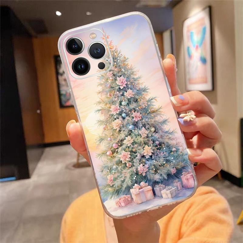 Phone Case For iphone 17 Pro Max 17 Air 16 15 14 13 Pro Max 15 16 Pro 15Plus Christmas Tree