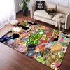 Tappeto 3D My Singing Monsters Videogioco Cartoon Area Rug, Tappeto per la casa Soggiorno Camera da letto Divano Zerbino Decor, Tappetino antiscivolo per bambini