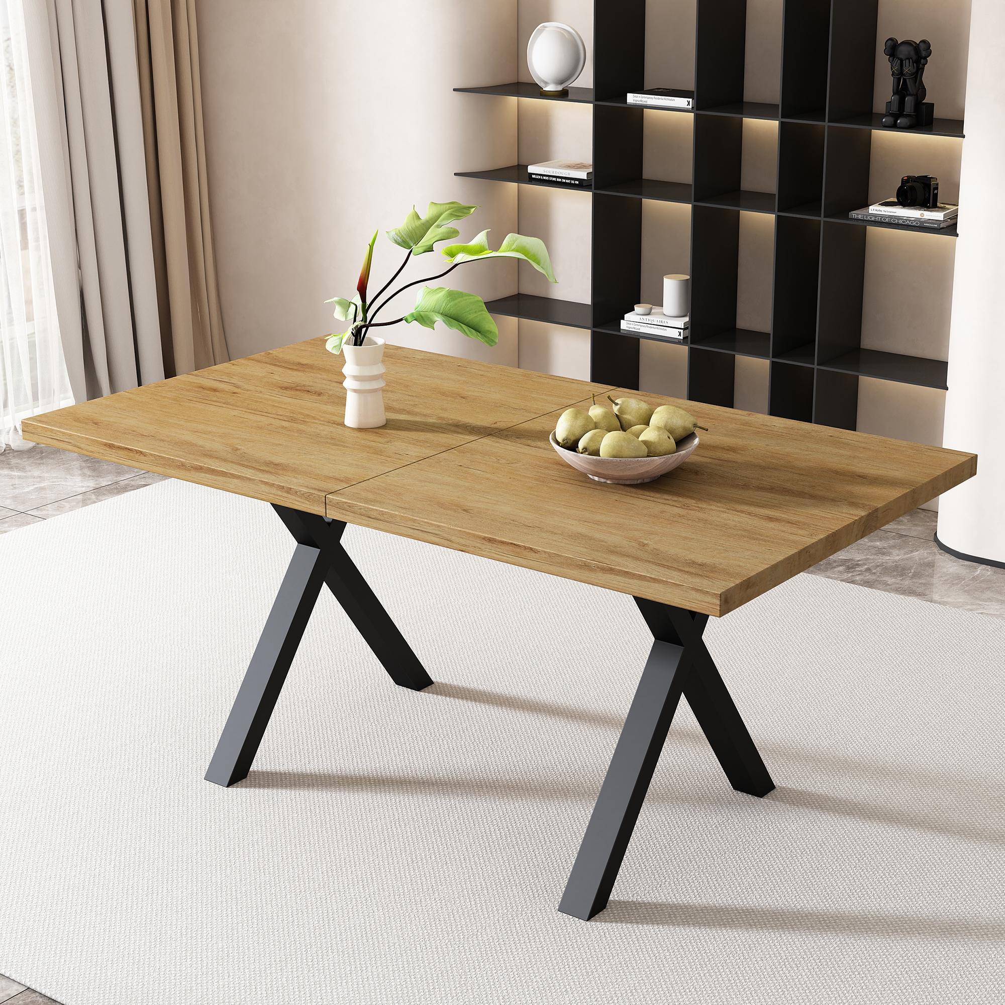 Dining Table, Design with Crossed Legs