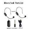 Universal 2.4G Wireless Microphone Headset & Amplifier for Teachers, Tour Guides, and Outdoor Use.