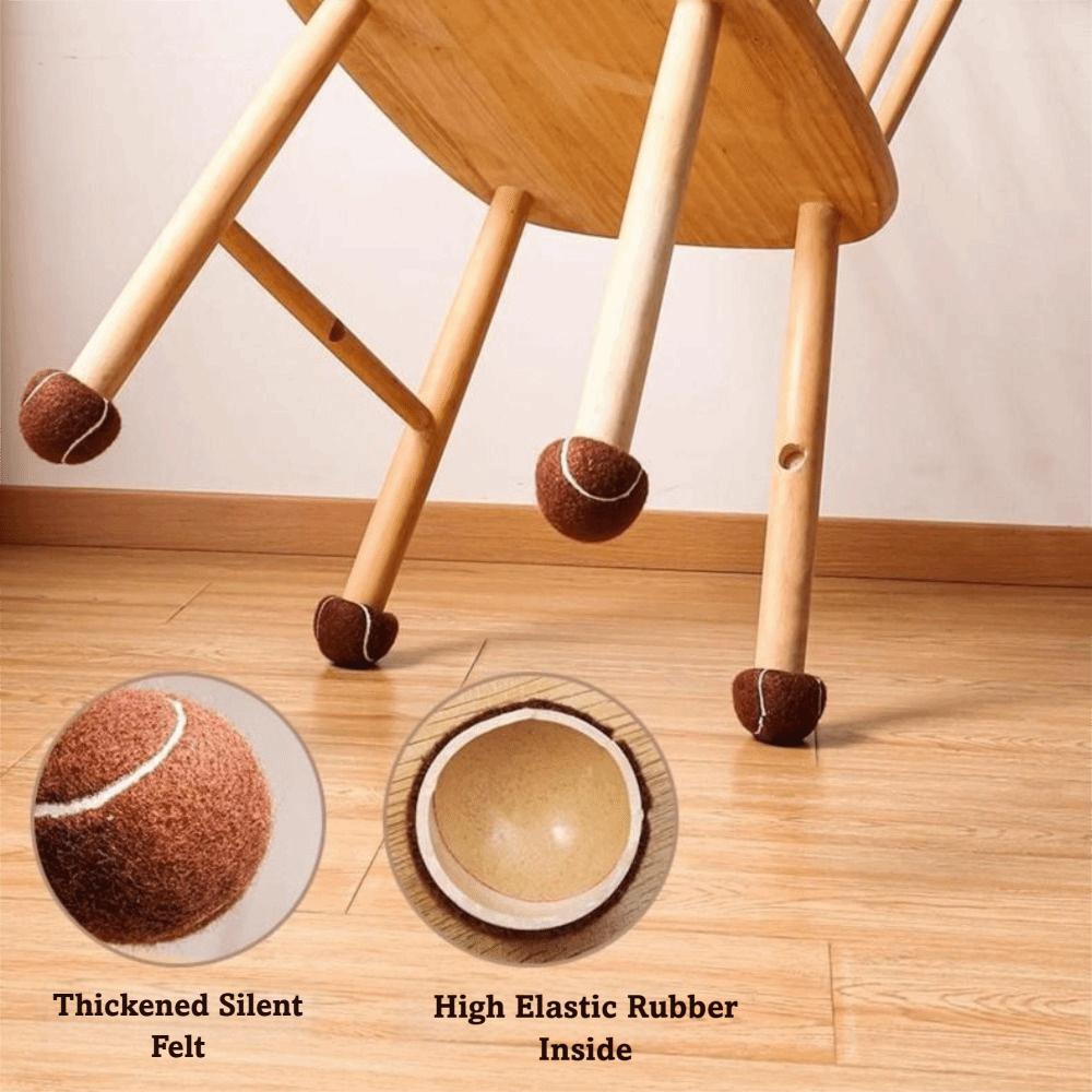 4pcs Easy Installation Table and Chair Covers Mute Silent Table and Chair Footrest Desks Protection
