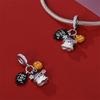 Original Copper Color Fashion Halloween Series Luminous Skull Elf Pumpkin Charms Beads Fit Qikaola Bracelets Diy Jewelry