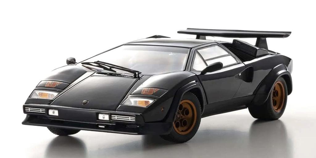Kyosyo Original Lamborghini Countach Walter Wolf Dark Blue Finished Product 1/18