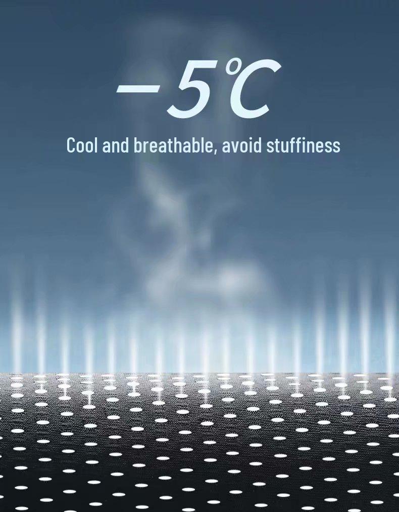 Pánské letní rychleschnoucí síťované šortky - Ledové hedvábí, Prodyšné, Volný střih, Velká velikost, Ležérní sportovní kalhoty