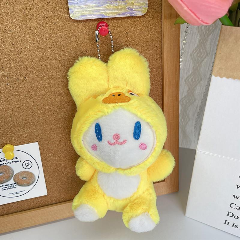 Adorable Plush Bunny Keychain Cute Rabbit Toy Exquisite Accessory Bag Charm