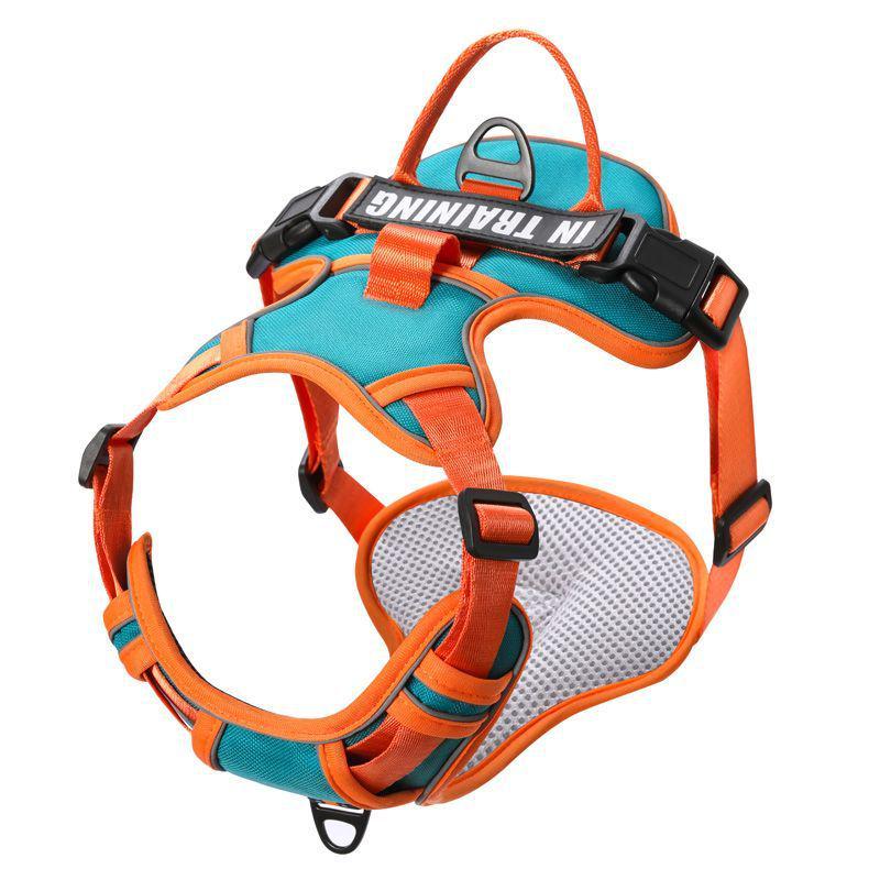 

Reflective Adjustable Vest-Style Anti-Explosion Dog Harness with Leash for All Sizes XS (5-10 lbs) (No Light)