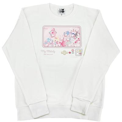My Melody 50. Jubiläum Girly Pop Herz Sweatshirt Weiß
