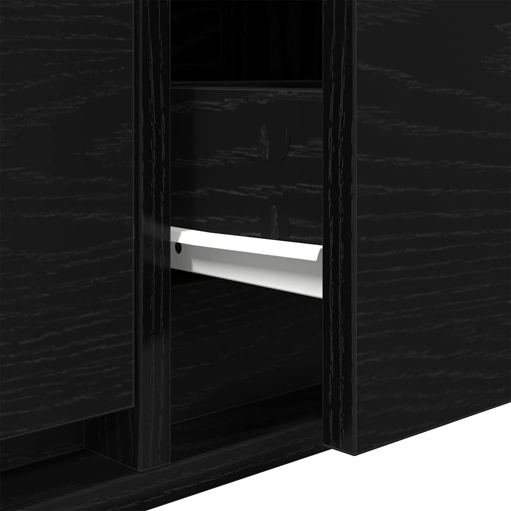 TV Cabinets 2 pcs Black Oak Effect 80 x 31 x 25.5 cm