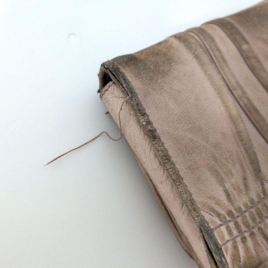 Used PRADA Long Wallet NAPPA GAUFFRE Pink Beige