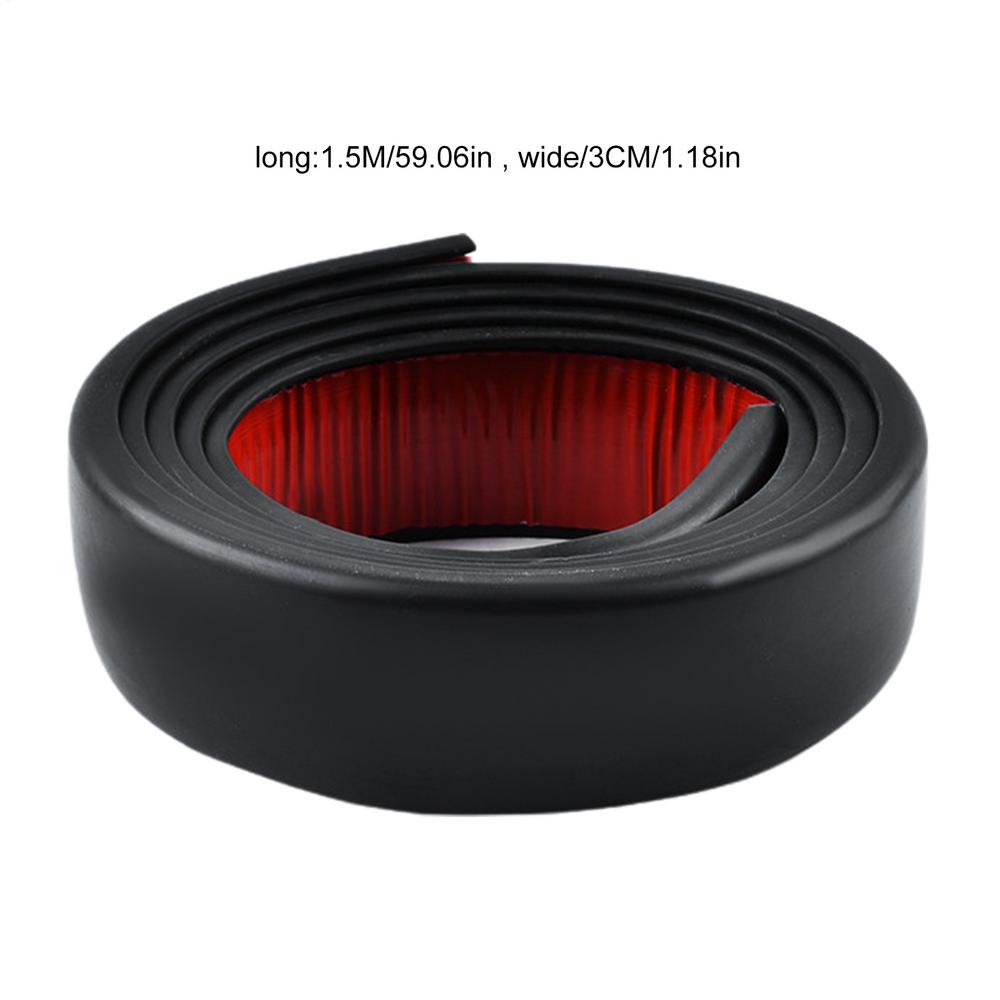 Universal Car Truck Body Fenders Flare Rubber Wheel Arches Eyebrow Lip Anti-scratch Strip Sticker Mud Flaps Guard Trim 1.5M*3CM