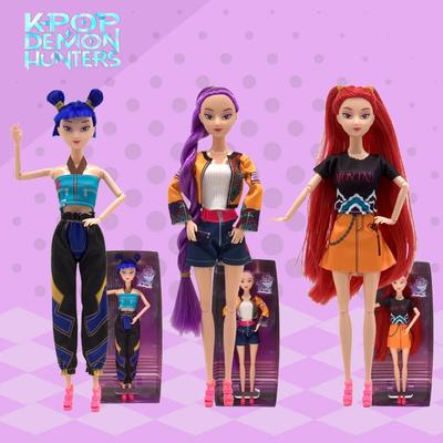 ~~Anime Nuevo KPop Demon Hunters Muñeca Vinilo Juguete Rumi Mira Zoi Personaje Vinilo Máscara Estatuilla Regalo De Cumplea