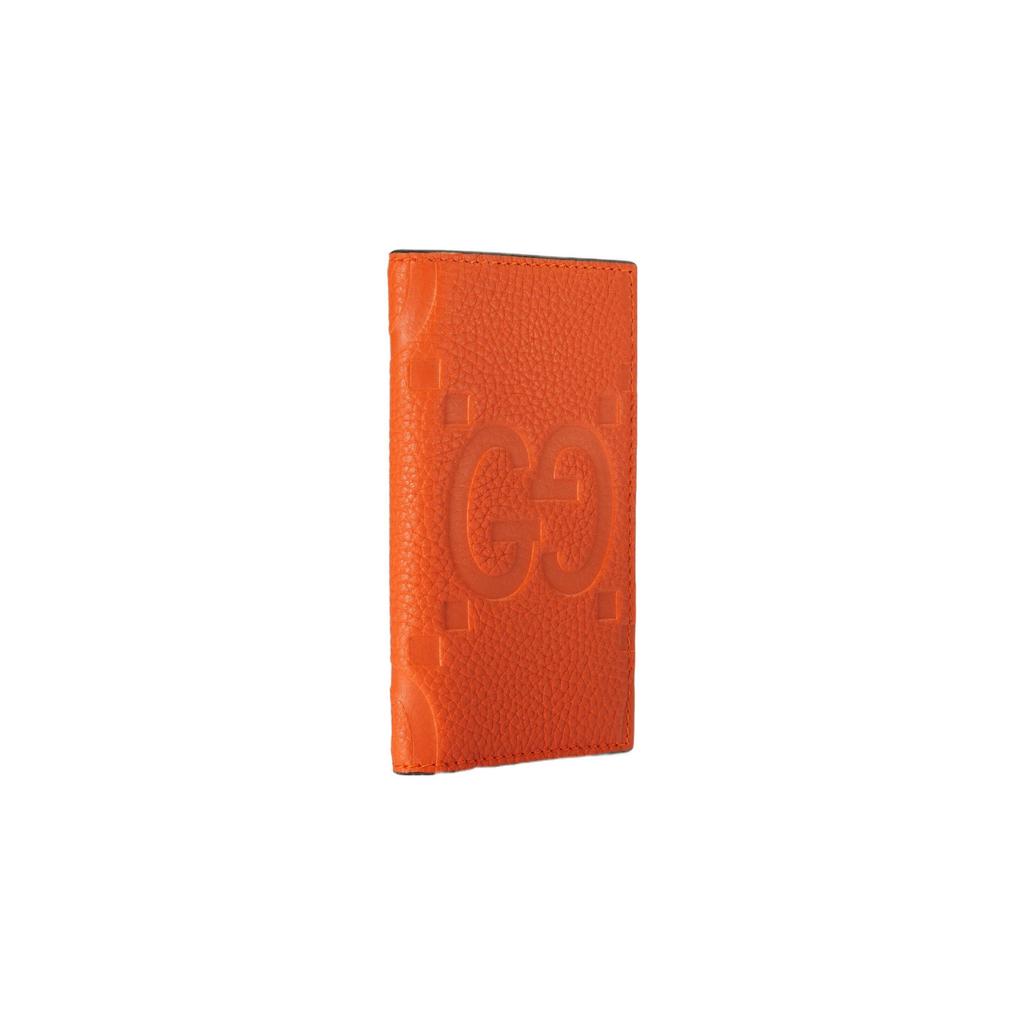 Gucci Card Holder GG Embossed Orange Leather 739478-AABY0-7505
