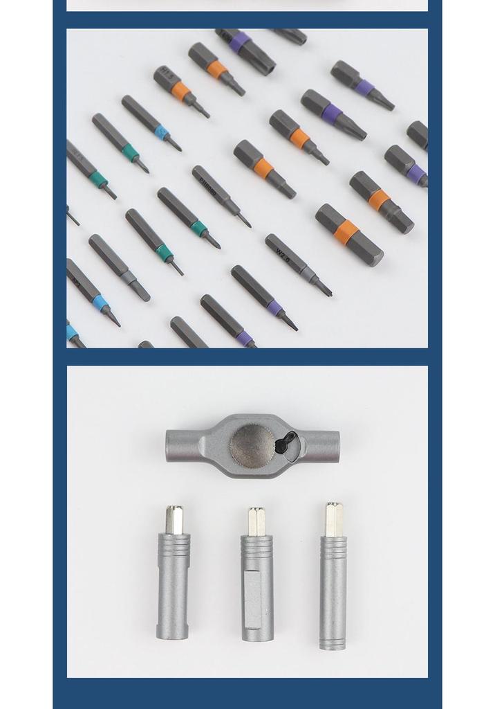 50-in-1 Multi-functional Ratchet Screwdriver Set with S2 Steel High Hardness Bits