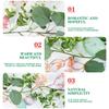 1.8m Spring Easter Artificial Butterfly Vine Egg Decorations Creative Party Wreath Home Hanging Ornament for Easter Egg Hunt