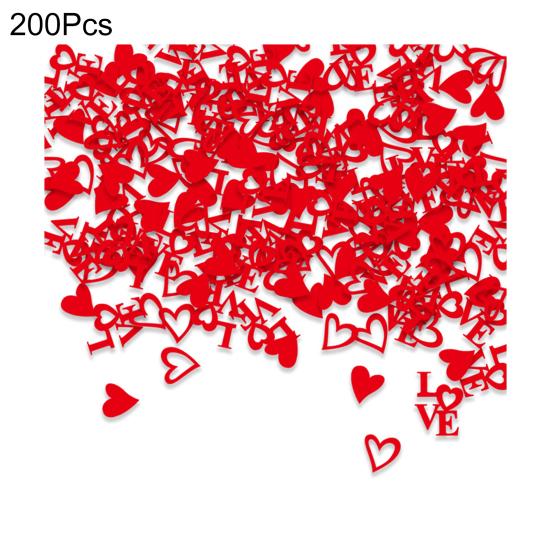 100/200 Stück Valentinstag DIY Bastelarbeiten Hochzeitsfeier Konfetti Atmosphäre schaffen Mehrere Anlässe Leuchtend farbige Party