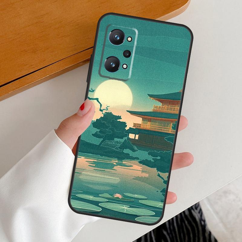 Japanese Style Art Japan For Realme 15 10 11 12 13 14 Pro Plus GT6 GT7 Pro C67 C63 C61 C55 C51 C53 C35 C65 C75 Case