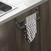 Rust-resistant Cabinet Door Towel Rack Hanging Towel Bar Durable Kitchen Towel Holder  Bathroom