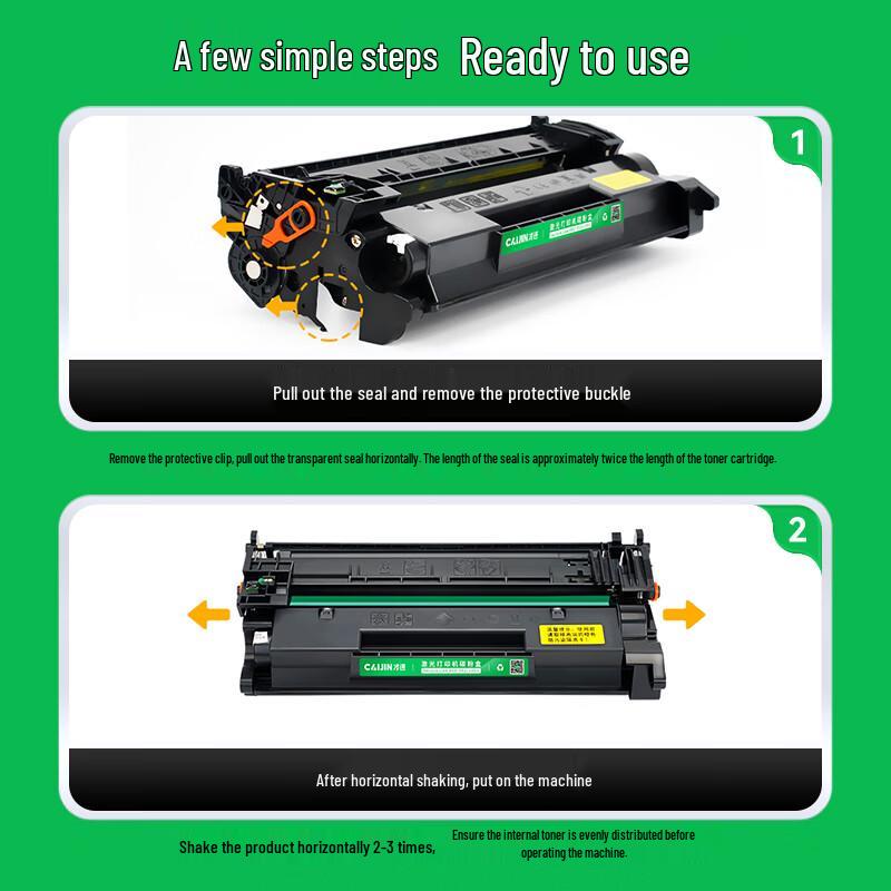Caijin Compatible HP 77A/X Black Toner Cartridge & Refill Powder