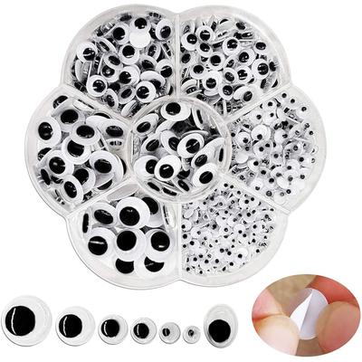 (Ne)Černé smíšené vrtící oči se samolepicími DIY Scrapbooking Crafts 500 kusů