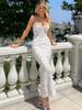 2026 European & American Women's Strapless Spaghetti Strap Slim Fit Long Dress