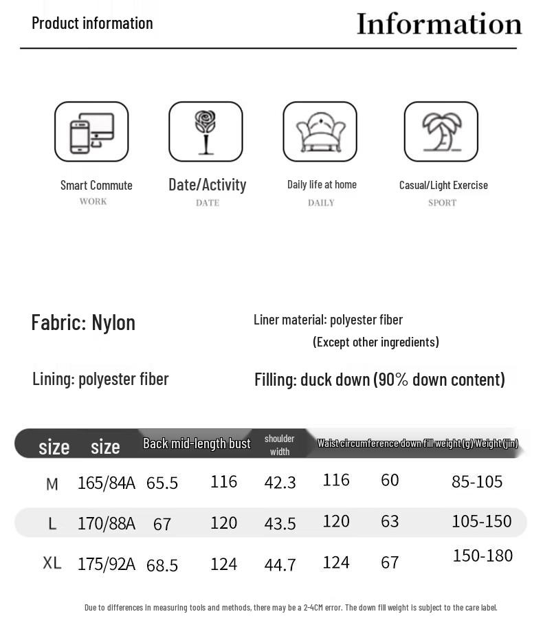 XueZhongFei Women's Stand Collar Down Vest