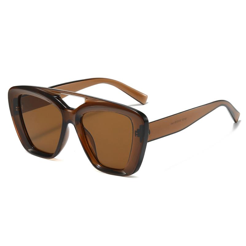 New Fashionable Square Sunglasses For Men And Women Irregular Sun Glasses Female Retro Unique Ocean Lens Big Eyewear