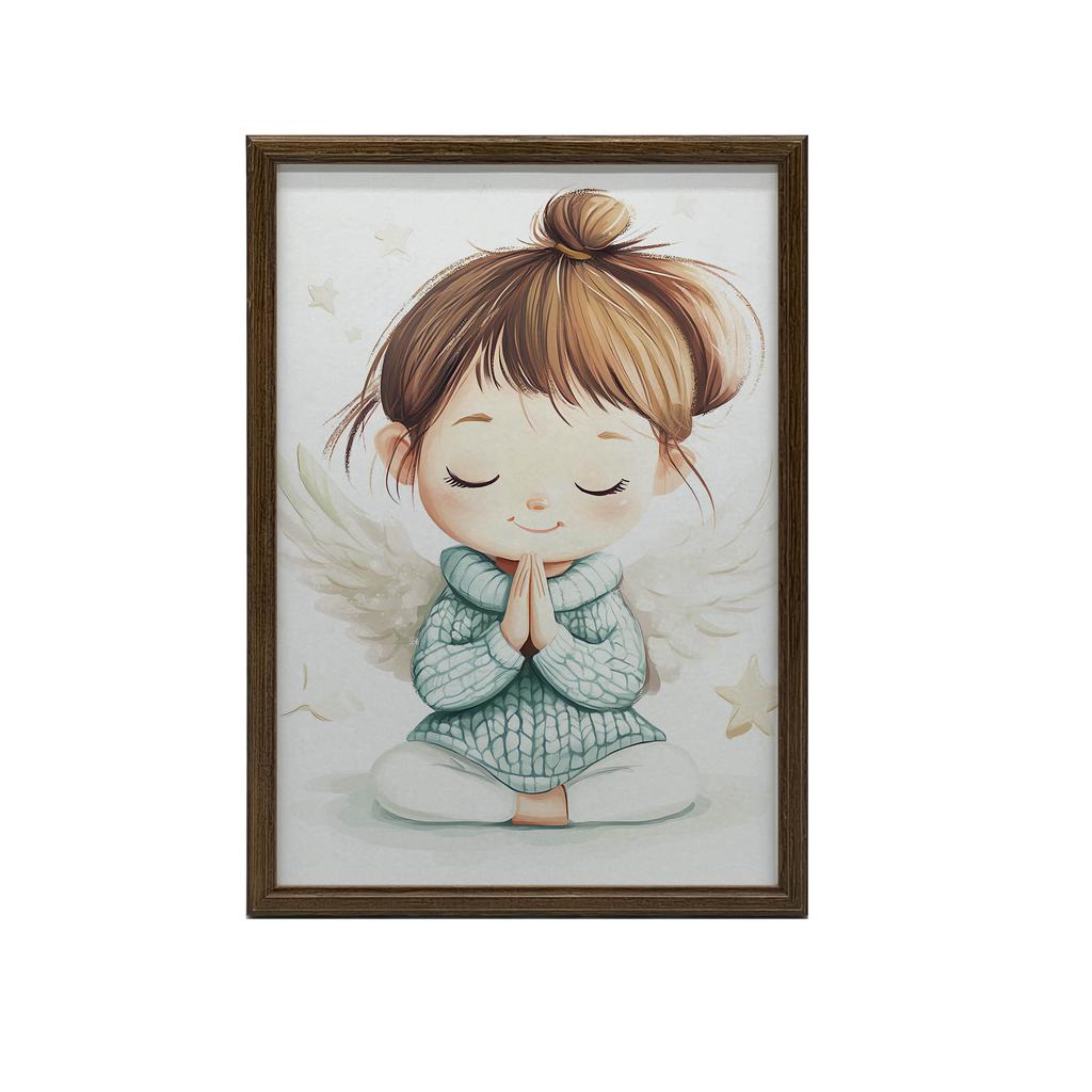 Modlitwa Małego Aniołka Modlitwa Małego Aniołka, 30X40 Cm, Bez Ramy, Płótno Premium Na Blejtramie