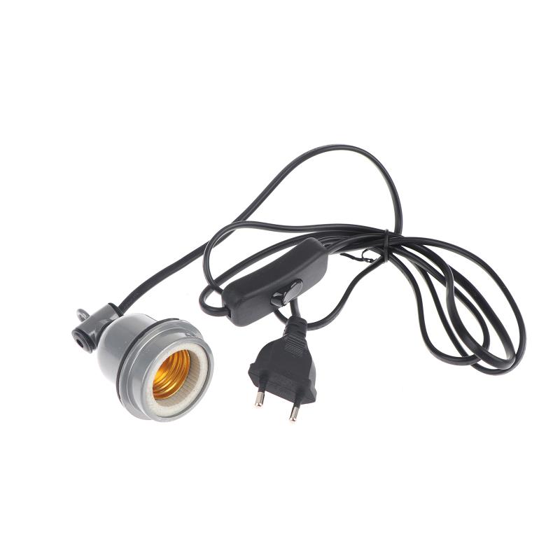 New E27 Crawling Pet Heating Lamp Holder Power Cord Control Switch Piglet Chicken Brooder Heating Spiral Light Socket