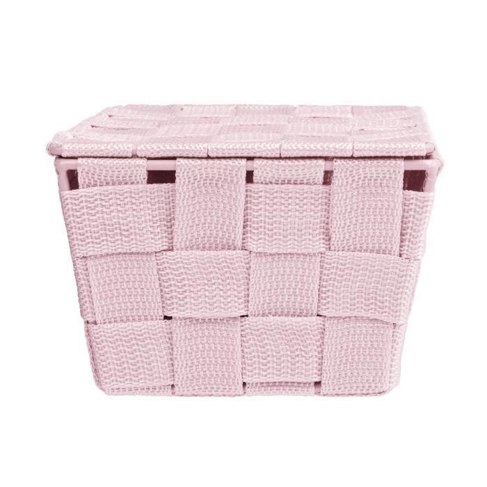 Panier de rangement - wenko - adria - polypropylène - 19x14x10 cm - rose
