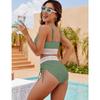 Women Bikini Sexy High Waist Bathing Suit V-Neck Beach Swimwear Female Summer Swimsuit