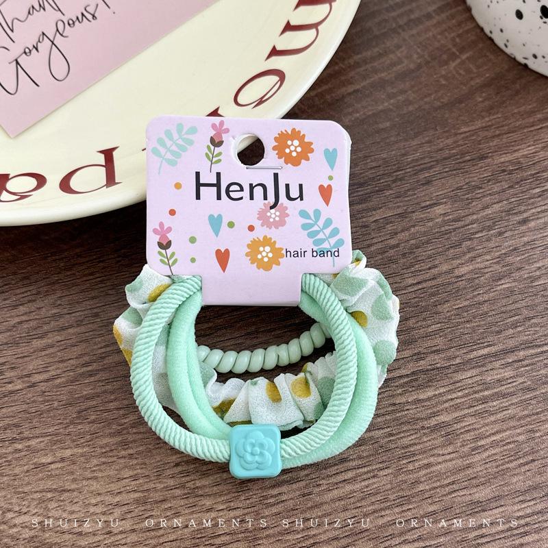 Exquisite Forest Style Butterfly Crystal Hair Ties - Durable Rubber Bands for Women