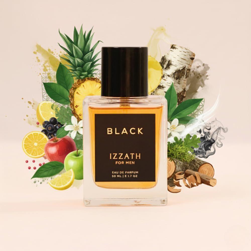 

IZZATH Black Туалетная вода 50 мл : Роскошный мужской парфюм с бергамотом, черной смородиной, яблоком, лимоном и розовым перцем | 50ML