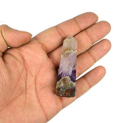 Reiki Crystal Products Crystal Stone Amethyst Pencil Obelisks for Reiki Healing and Crystal Healing Stone Size 50-55 Mm