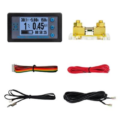 200A Battery Monitors Battery Capacity Indicator Digital Voltmeter Ammeter Tester Temperature Monitors DC8-120V