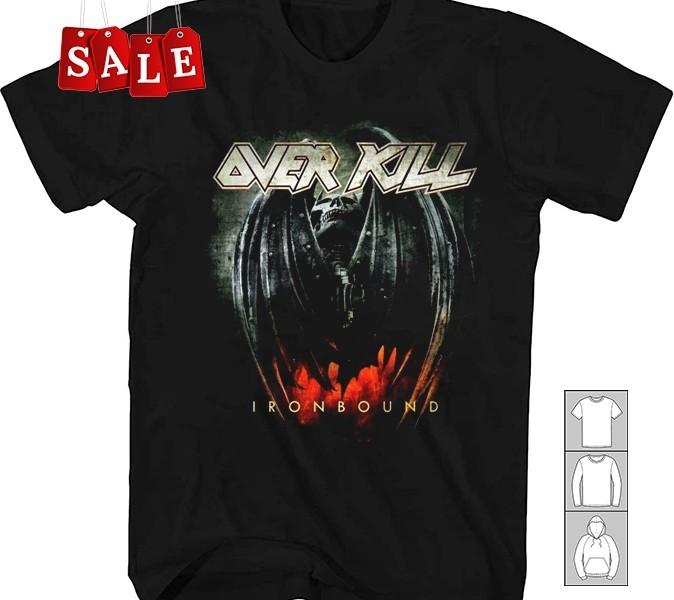 

Новая рубашка Overkill с железными элементами Подарок для фанатов Унисекс S-5XL Рубашка MD493 Унисекс Футболка M