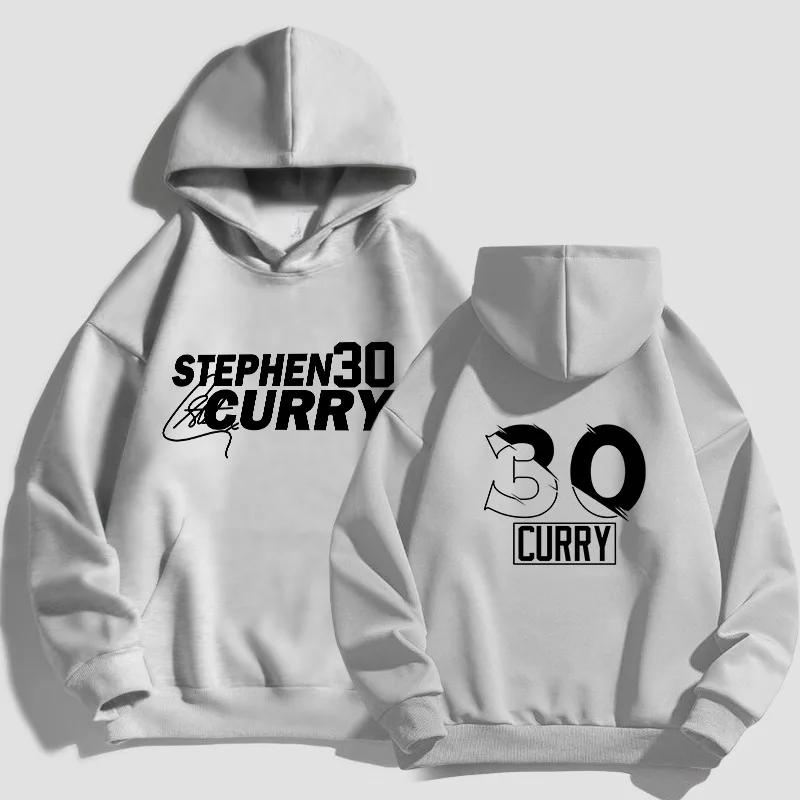 Autumn Winter Curry Basketball Hoodie Golden State Warriors Stephen Curry Black Men Women Fleece Warm Hooded Sports Hoodie Top