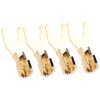 4PCS 45 Degree Fork Spade Speaker Connector Pure Copper Speaker Wire Plug  For AV Receivers