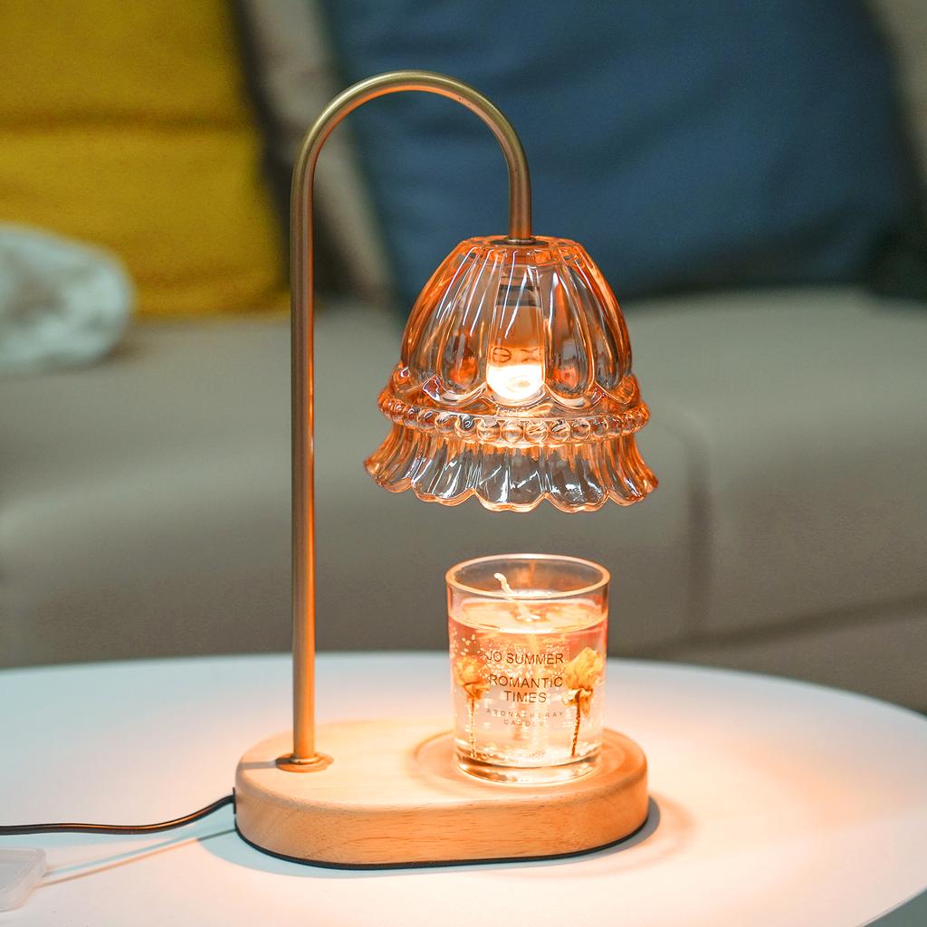 Dimmable Candle Warmer Lamp Scented Candles Wax Melting Lamp Smokeless Candle Essential Oil Melting