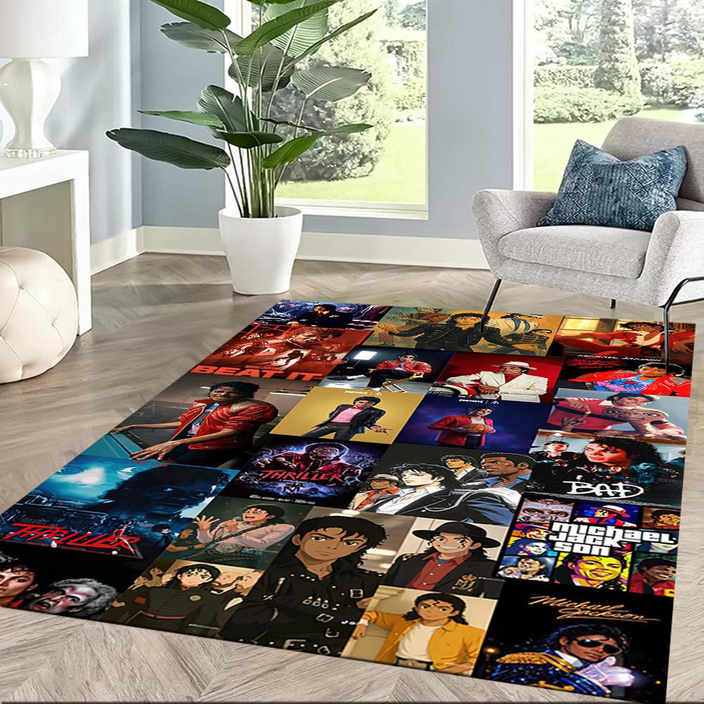 Michael Jackson 36 Floor Rug Office Rug Design for Study room Playrooms Living Rooms Game Room Anti-slip Rug Office home decor