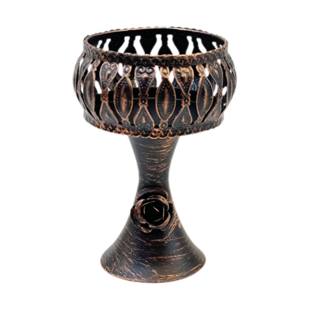 Iron Fruit Bowl Stand Organizer Reusable Decorative Multipurpose Container Statue Sculpture Storage Tray for Bread Snacks Candy