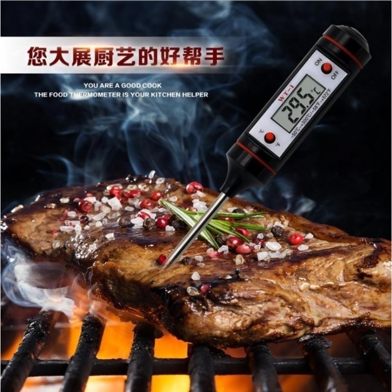 Practical New Stainless Steel Digital Food Thermometer Probe For Kitchen Cooking BBQ Meat Steak Turkey Wine Temperature Test