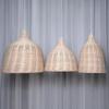 Bamboo Weaving Wicker Rattan Shade Pendant Light Lamps Handmade Lampshade Home Decoration Rattan Pendant Light