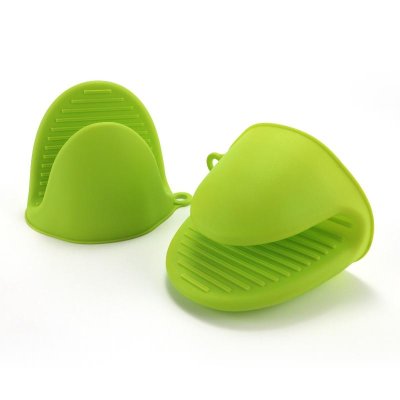 Heat Resistant Silicone Kitchen Gloves Non-slip Anti-scald Food Safe Mitts for Oven Baking Microwave Grilling