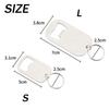Creative keychain stainless steel bottle opener simplesoda openings
