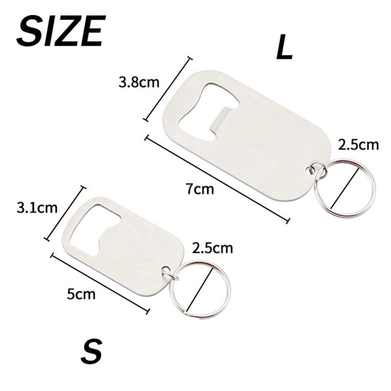 Creative keychain stainless steel bottle opener simplesoda openings