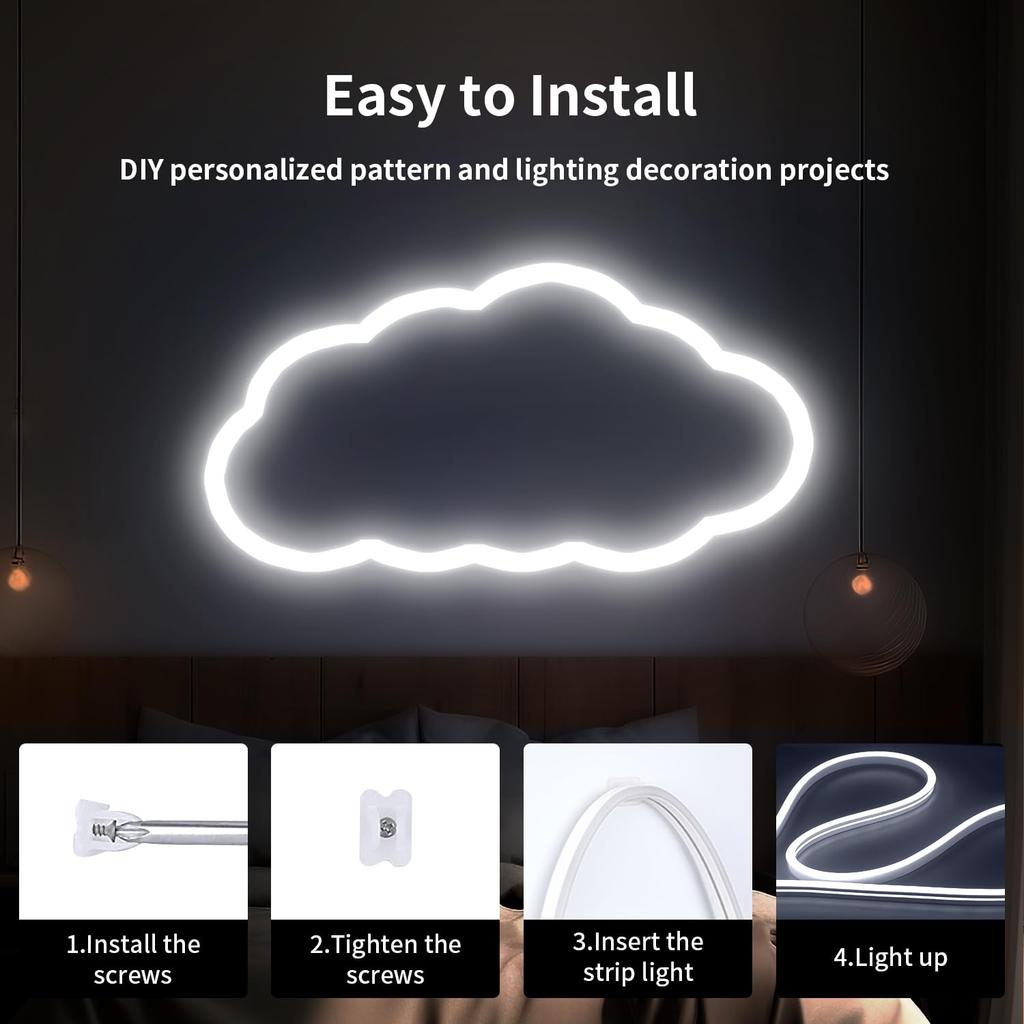 iNextStation High Brightness LED Tape IP65 Indirect Soft Easy To Daylight LED Neon Ft DIY Light, Dimmable, Waterproof, Lighting, Light, Bend, Color,